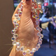 Dipur Light Luxury Chaîne de téléphonie mobile Lanyard poignet Couleur courte transparente Crystal Crystal Per perlé à la main Anti-Lost Chaîne de téléphonie mobile Lanyard Anti-Lost Chaîne de téléphonie mobile Lanyard Téléphone mobile Décoration suspendue