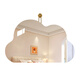 Espejo de maquillaje de babuqi yunduo de forma especial tocador de dormitorio de dormitorio especial espejo espejo de la pared montado en la pared espejo decorativo de la pared del borde del borde translúcido de la pared del modelo de tres colores 655 mm*402 mm