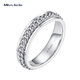 Miss JuJu pt950 platinum twist ring for men, domineering and fashionable platinum ring, thick style, rotatable, customizable, size 16, about 18g, more refunds according to actual hair.