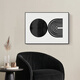 
Meiyouchun Electric Meter Box Painting Decorative Painting Modern Simple Minimalist Abstract Mask Distribution Box Hydraulic Entering Restaurant Wall Painting JD12118 70*50cm (Cover 60*40) Hydraulic Black Frame