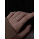 DL 1998 Fat Donglai same style plain ring 925 silver niche design index finger ring simple cold style ring versatile jewelry 925 silver thin wave ring opening adjustable