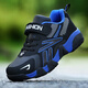 Hongxing Tong Ke 2025 Neue Jungen-Sneaker Leder wasserdicht und nicht rutschfeste Kinderschuhe für Frühlings- und Herbst-Mesh-Mittel- und Großkinder Winter sowie Samt-Laufschuhe 689 Dunkelblau Ledergröße 29