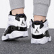 Nike (Nike) Freizeitschuhe Frauenschuhe Sommer Neue Sneakers Air Jordan 6 Ringe GS Sechs-Kronen-Basketballschuhe 323419-104 Schwarz-Weiß-Farben 38 38