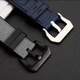 
Henteri adapts to Panerai stealth PAM1391/1565 Luna Rossa series nylon rubber watch strap accessories Blue original line-black buckle 26mm interface width