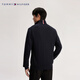 Tommy Hilfiger Herren Pure Cotton Pendler Solid Color Stand Collar Reißverschluss Cardigan Fit Strick-Pullover Jacke 78J9716 Navy Fap S (Empfohlen: 120-135jin [Jin entspricht 0,5 kg]))