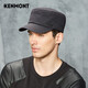 Kenmont autumn and winter large head circumference hat for middle-aged and elderly men warm short peaked cap outdoor leisure flat cap km-2679