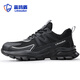 Blue Owl Shield Labor Protection Shoes Men's Breathable Lightweight Anti-Smashing Ladle Head Anti-Puncture Soft Sole Safety Work Function Shoes D213-1 41