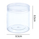 Baijie biscuit box cake box transparent biscuit packaging box food sealed jar storage jar round 6 pack