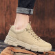 Ancient Forest Work Shoes Men's Martin Boots Winter New Retro British Versatile Work Clothes Men's Boots Korean Men's Casual Leather Shoes 0807 Sand Color (Single Shoes) 43