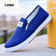 Spring and summer tendon-soled canvas shoes, wear-resistant old Beijing cloth shoes, men's Korean style trendy sneakers, one-legged men's shoes ff06 gray 43