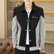 Coole Lawjacke Herren Frühling und Herbst Neue Mode koreanische Lappeljacke Herren Mode Casual Kleid vielseitige Männer Top 9901 Black L