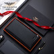 Falamaone Herren Brieftasche Männer Lange Leder -Männer Brieftasche Kuhläden Leder Brieftet Geburtstagsgeschenk für Freund Ehemann Vater Schwarz [Theke Geschenkbox]