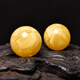 Pangdonglai Quality Beeswax Armband mit Perlen, Tianlan -Bernsteinkügelchen, einzelne runde Perlen, Einzelperlen, Vajra Star Moon Bodhi, Nummer 9755 [18,1 mm] mit Zertifikat