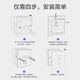 普联（TP-LINK） AX1500双频千兆全屋WiFi6面板AP路由 POE供电AC管理 TL-XAP1502GI-PoE 薄款香槟金（方）易展版