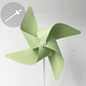 Small windmill decorative windmill diy handmade material package kindergarten creative production painting small windmill children's assembly origami toys white hollow rod 20 pieces