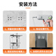 Miaoxinsi Range Hood Lift Hook Thickened Hanging Rack Hood Telescopic Bracket Up and Down Adjuster Hanging Plate General Purpose Hanging Universal Accessories Floating Hanging Plate 201 Stainless Steel Extended