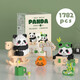 Chaolechuang Tendencia nacional Flower Panda Modelo Bloque de construcción Asamblea de niños Adultos Niños para niños Panda 3 formas de jugar 983 piezas + almohadillas auxiliares