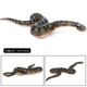 Oenux children's toys simulated snake wild animal model ornaments figures crawling snake pranks python glasses rattlesnake M-681 green anaconda overall is a small model (size and size to see the picture Specifications)