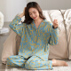 
Three gun pajamas for women in spring and autumn pure cotton long-sleeved fashionable home clothes can be worn on the outside in autumn. Sweet and fashionable casual cotton set 9227# XL women (recommended 120-140Jin [Jin equals 0.5 kg])