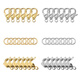 Beautiful beading tool box DIY making bracelet necklace materials jewelry accessories 6 grid lobster clasp opening circle buckle silver + gold + tool 3-piece set