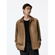 GXG Men's Suede Textured Fashion Jacket Men's Jacket 24 Autumn New Arrival Khaki L