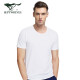 Septwolves short-sleeved T-shirt men's 95% cotton high-quality solid color vest comfortable bottoming shirt sports sweatshirt half-sleeved underwear round neck white single pack - pure cotton sweat-absorbent and breathable XL (175/100 recommended weight 130-150Jin [Jin equals 0.5 kg])
