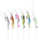 Yingke freshwater lure shrimp fake bait sea fishing soft bait fish bait bass fake shrimp bait bionic shrimp luminous fake fish bait fake bait cocked mouth 5 pieces mixed