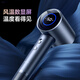 Schmeiler 110v hair dryer, American standard plug hair dryer, for studying abroad in the United States, Canada and Japan, three-speed wind power, negative ion hair care, digital temperature display, high-speed hair dryer, starry sky gray, for the United States, portable