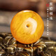 GOR Fat Donglai's same style beeswax single bead natural barrel beads loose beads drum beads old type beads amber bracelet with Rudraksha beads chicken fat yellow drum beads diameter 12*11mm/single