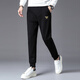 LEXC Light Luxury High-High Grain Sports Sports Pants Summer Spring Autumn Winter New Borded Gold Fashion Pants Loose Plus Velvet Black 3291 más Velvet M Recomendado 90-100 Jin [Jin equivale a 0.5 kg]