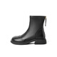Belle Genuine Leather Fashion Boots 2025 Winter New Elastic Short Boots Slim Boots B1538DD5 Sweet Cool Black 37