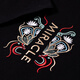Denon Supreme kurzärmelige T-Shirt für Männer und Frauen Modemarke von chinesischem trendy Lotusfisch bestickt mit reinem Baumwoll loser kurzärmeliges Paar T-Shirt 681 Black XL Code (Empfohlen 136-155 Jin [Jin gleich 0,5 kg]))