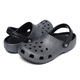 Crocs Crocs Zapatos clásicos de agujeros para niños brillantes para niños y niñas nuevas zapatillas brillantes de los pies 206993_001 Negro y gris 36 -37 Longitud interior alrededor de 225 mm