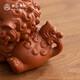 Mr. Nanshan tea set accessories household kung fu tea set purple clay ornaments creative tea table tea play lion awakening tea pet lion awakening tea pet_red clay gift box