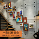 Vinoya Foto Wand kreative personalisierte Wanddekoration Retro Industrial Style Bar Wanddekoration Milk Tea Shop Barbecue Hotel Hanging Accessoires 19 Stück Kombination 2694 Modelle