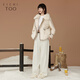 Aiju Rabbit's new winter fox fur windproof and warm fashionable fur jacket EWQGJ4N004A beige inlay 04 155/80A/S