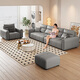 Fergero Reultine cuir canapé salon 2025 Nouveau petit appartement moderne Small Apartment High-Relief en cuir SOFA 902 # 2,4M