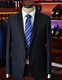 YARDOO TLR. LoroPiana 130 S Italian high-end fabric pure dark blue business slim suit custom-made dark blue