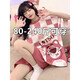 鎏蔓栗大码200斤睡衣夏季少女士短袖短裤夏款甜美可爱胖mm家居服加大号 681紫兔 4XL码175-210斤加肥大码