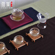Yaji tea set tea strainer glass tea drain tea bucket filter tea filter tea set accessories clear tea strainer kung fu tea set