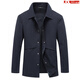 BOSS Men's Spring Thin Jacket Men's 2025 New High-end Brand Business Casual Men's Jacket No Ironing Dark Gray 4XL 195