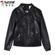 Woodpecker high-end velvet leather jacket women's short coat sheepskin slim slim leather jacket 2025 autumn and winter new leather shirt black winter cotton style plus velvet 3XL recommended 120-130Jin Jin equals 0.5 kg