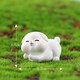 集物一册萌萌大熊猫小摆件 可爱熊猫公仔桌面小摆件送同学儿童生日礼物 卖萌小白(一套6个)+礼盒+灯串