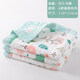Golden Cotton Era Baby Quilt Baby Autumn and Winter Pure Cotton Gauze Spring and Autumn Quilt Newborn Cover Newborn Delivery Room Cover Spring Autumn and Summer Recommended by Yang Ma Flowers and Bears 6-layer high-density without hood Available Recommended by Yang Ma 110x110cm