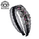 Royal sasa royal salsa hair hoop wide-brimmed hair headband imitation crystal handmade lace fabric hairpin hairpin head