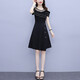 Weiluoxuan (Weiluoxuan) 2025 Vestido nuevo de verano para mujeres con volante de malla de malla empalmante de temperamento de lujo de moda que cubre el vientre 6231 color de imagen 4xl recomendado 160-180Jin [Jin equivale a 0.5 kg]