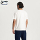 DENHAM new city light outdoor French sports white grey retro Henry neck scissors short-sleeved T-shirt men white L