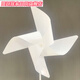Small windmill decorative windmill diy handmade material package kindergarten creative production painting small windmill children's assembly origami toys white hollow rod 20 pieces