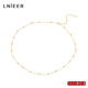 Lnieer Gypsophila 925 Silver Freshwater Pearl Necklace Women's 2025 New High-end Clavicle Chain Hot Style Necklace Gift Freshwater Pearl Necklace 925 Silver