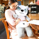 Magic Dragon Cute Sleeping Plush Toy Dog Doll Rag Doll Girl Sleeping Long Pillow Doll Cute Puppy Dog Rag Doll Birthday Gift for Girls Husky 60cm